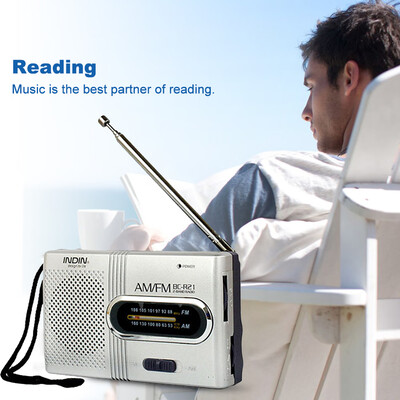 

BC-R21 Mini Radio Portable Speaker AM FM Adjustable Telescopic Antenna Pocket Radios