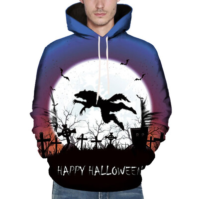 

Toponeto Men Women Mode 3D Print Long Sleeve Couples Hoodies Top Blouse Shirts