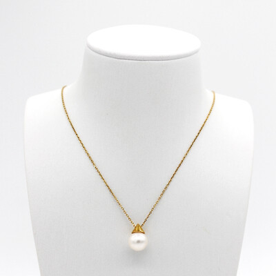 

Qingtian zhenzhu star with the same tapered pearl pendant freshwater pearl s925 silver gold-plated gold 16358