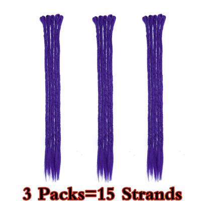

Dreadlock Extension Ombre For Hip-Hop Synthetic Heat Resistant Crochet Braiding Hair Handmade Extension Twist Braiding For Women