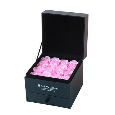 

16pcs Red Rose Flower Bath Body Scented Soap Makeup Box Valentine Day Gift