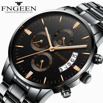 

Luxury Mens Watches Quartz Stainless Steel Analog Sports New Wrist Watch UK