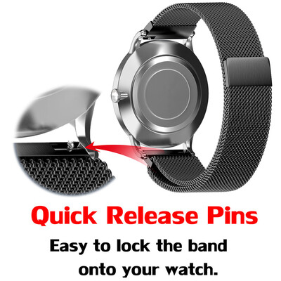 

〖Follure〗Universal Milanese Magnetic Loop Stainless Steel Watch Strap Bands 14mm A