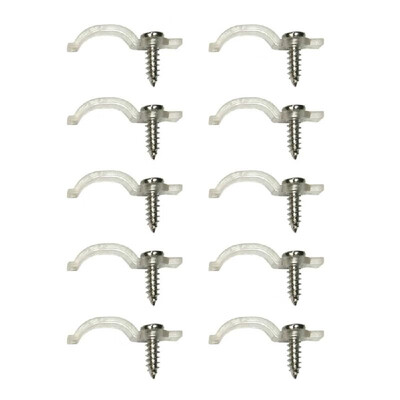 

1050100 pcs Fixer Clip With Screw For Fix 28355050 RGB Single Color LED Strip Light Transparent Mounting Bracket Clamp