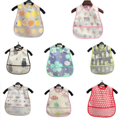 

Plastic Animal Cartoon Pattern Feeding Translucent Baby Waterproof Bibs Towel