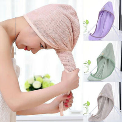 

Microfiber Hair Wrap Towel Hat Turban Twist Quick Drying Dry Cap Ladies Bath Spa