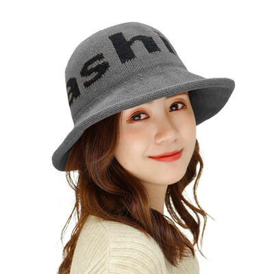 

Autumn&winter new warm sheep hair fishermans hat womens Korean alphabet fashion fashion all kinds of hats wholesale
