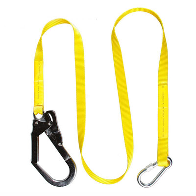 

Safety Lanyard Climbing Harness Belt Fall Protection Rope With Carabiner Hook