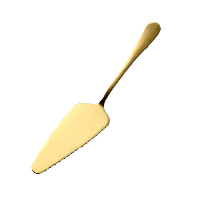 

High-end Cake Shovel Stainless Steel Birthday Cake Knife Titanium Rose Gold Bright Black Baking Tools