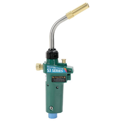 

Heating Solder Burner Braze Welding Torch MAPP Gas Self Ignition Trigger Style With Safety Lock Repairing Tool