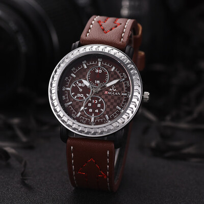 

Gobestart Fashion Men Quartz Watch High Quality Leather Mens quartz watch