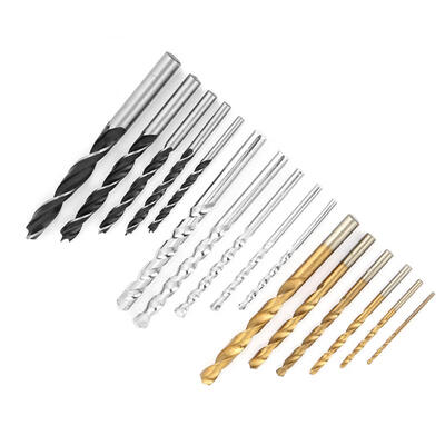 

Greensen 16pcs Combination Drill Bit Set 6pcs Twist Drill 5pcs Masonry Drill 5pcs Woodworking Drill