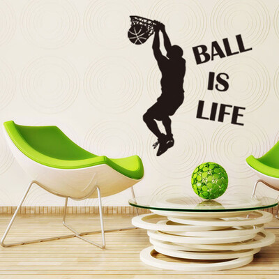 

〖Follure〗Ball Is Life Version 2 Basketball Court Wall Decal Vinyl Art Sticker