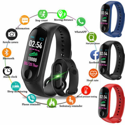 

Smart Wristband Bracelet Watch Heart Rate Monitor Blood Pressure Fitness Tracker
