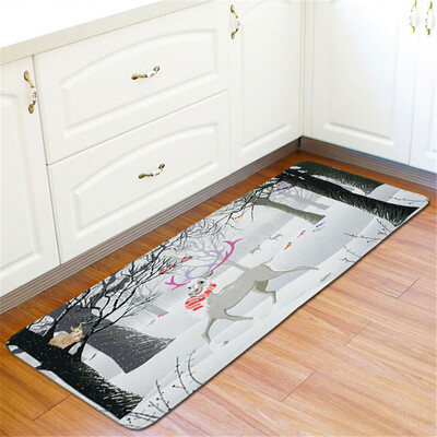 

〖Follure〗Christmas Floor Entrance Door Bathroom Mat Indoor Bathtub Carpet Doormats Decor