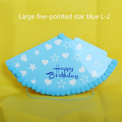 

FUNNYBUNNY Large Adult Birthday Hat Five-pointed Star Polka Dot Hat Party Decor Party Hair Ball Cap Child Birthday Party Decor