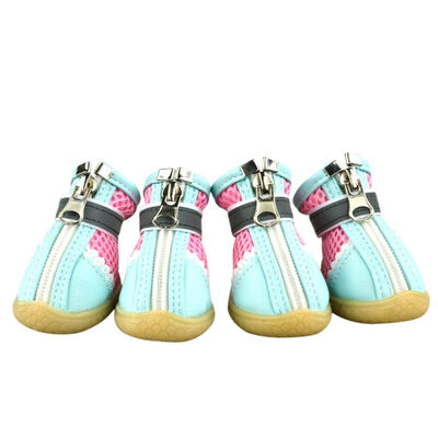 

4Pcs Dog Shoes High Waist Golden Retriever Samos Husky Waterproof Breathable Winter Dog Feet Large Dog Cotton Boots Pet Shoes