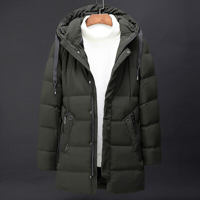 

Toponeto Men Casual Winter Solid Warm Zipper Long Sleeve Hooded Jacket Coat Outwear Tops