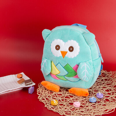 

Tailored Owl Cartoon Cute Animal Plush Backpack Toddler Mini School Bag For Kids