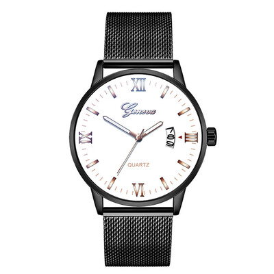 

Gobestart Luxury Watches Quartz Watch Stainless Steel Dial Casual Bracele Watch