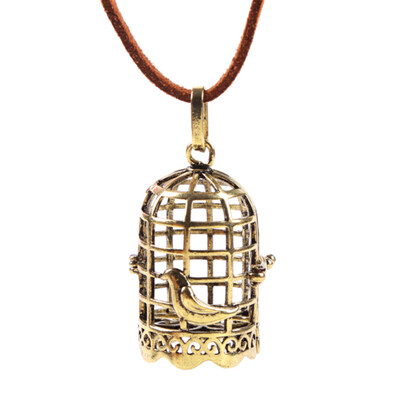 

Antiqued Bronze Birdcage Owl Tree of life Copper Trendy Locket Essential Oil Aroma Women Necklace Jewelry