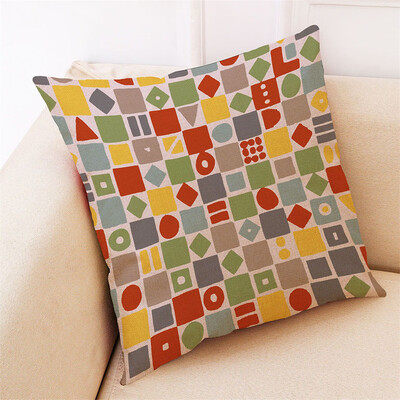 

Toponeto Several And Pattern Pillowcase Linen Sofa Cushion Cover Home Decoration Pillowca