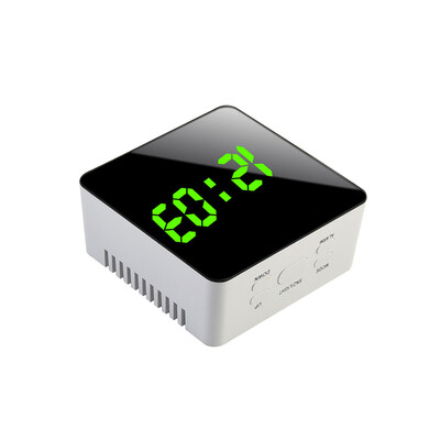 

〖Follure〗Modern HD Multifunction Mirror LED Alarm Clock Digital Slilent Table Clock 2018
