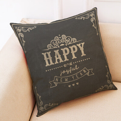 

Tailored Christmas Home Decor Cushion Cover Graffi Style Throw Pillowcase Pillow Covers