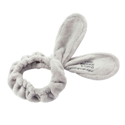 

Women Girls Cute Rabbit Ear Flannel Hair Band Headband Shower Makeup Head WearLetter Pattern Female Headbands