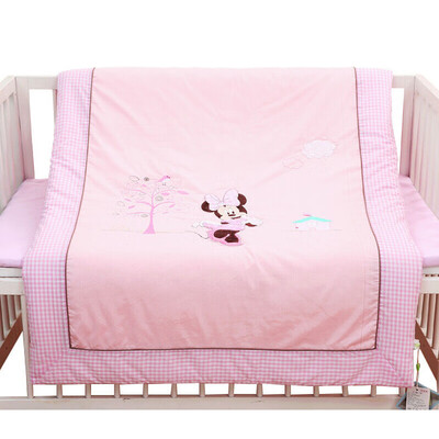 

Disney Baby quilt spring summer air conditioning is cotton double bile by children kindergarten newborn four seasons fantasy trip pink 100x130cm