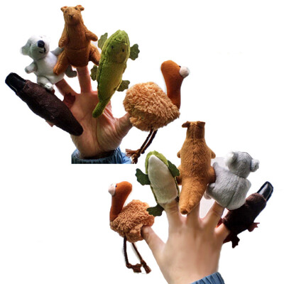 

YIWULA5pcs Story Time Christmas Santa Claus&Friends Finger Puppets Educational