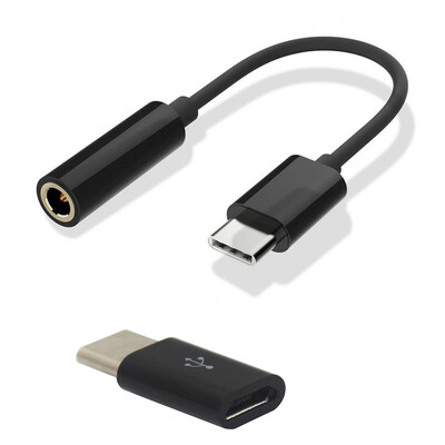

USB 31 Type-C To Micro USB Data Charging Adapter Type-C USB to 35mm Audio Cable