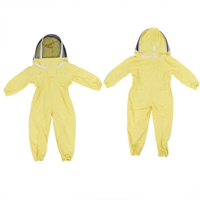 

Greensen Kids Child Cotton Beekeeping Protective Suit Jumpsuit with Veil Beekeeper Equipment Clothing