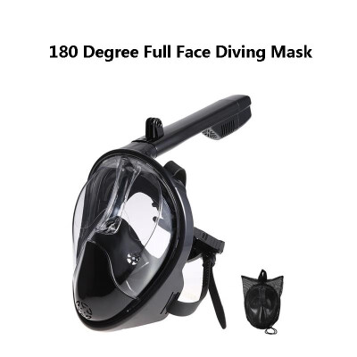 

HOHAN 180° Panoramic View Snorkeling Mask with Camera Mounting Bracket Safe Breathing Leak-proof Fog-proof Diving Equipment