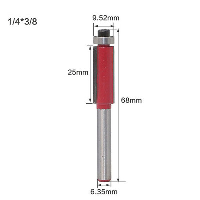 

〖Follure〗Flush Trim Router Bit Top & Bottom Bearing 1H X 14 Shank Woodworking Tool