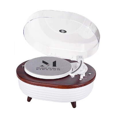 

Colorful Lighting Record Player 2-speed 3345 RPM BT Turntable Built-in Stereo Speaker with Volume Control RCA Output for 7101