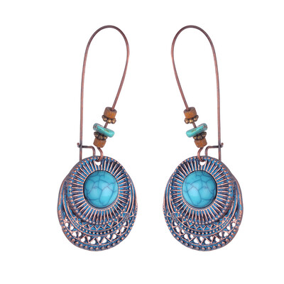

Charming Creative Vintage Alloy Round Five-Piece Flower Earring Female Luck Jewelry