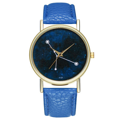 

Fashion Sky Stars Night Watch Women Leather Analog Quartz Watch Wristwatch Relogio Feminino Ladies Casual Watch Clock &Ff