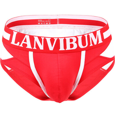

Men Breathable Low Waist Underwear U Convex Sweat Absorption Boxer Briefs Trunks