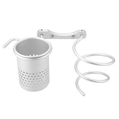 

Greensen Space Aluminum Spiral-shaped Hairdryer Support Holder Wall-mounted Hair Dryer Rack