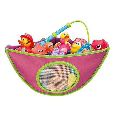 

Tailored Baby Bath Toy Storage Bag Waterproof Suction Cup Triangles Pouch