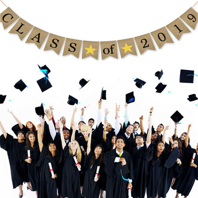 

Gobestart Graduation Bunting Banner Graduation Party Decor Banner Pull Flag
