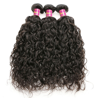 

UNice 8A Raw Indian Virgin Human Hair 3 Bundles Water Wave 8"-26