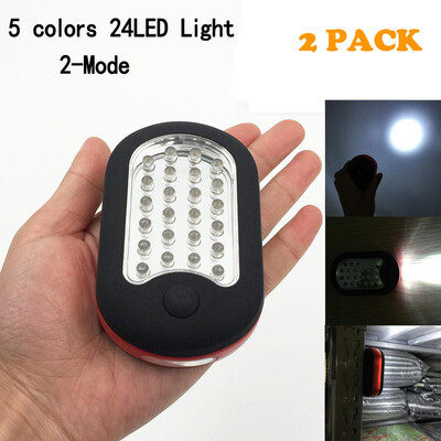 

〖Follure〗2PC LED Camping Work Outdoor Light Tent Night Lamp Hanging Hook Magnetic Lantern