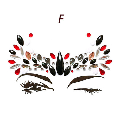 

〖Follure〗Face Gems Adhesive Glitter Jewel Wedding Festival Rave Party Body Make Up
