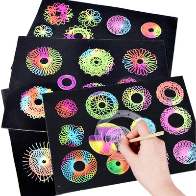 

YIWULADrawing Geometric Curve Ruler Stencil Spiral Art Stationery Spirograph Toy