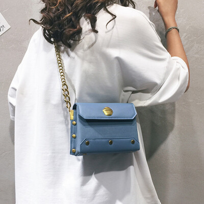 

Net red chain small bag female 2019 new wave Korean version of the summer womens bag fashion wild ins Messenger bag ocean