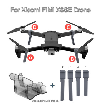 

Siaonvr Camera Lens Protection Cover And Foldable Height Leg Support For Xiaomi FIMI X8