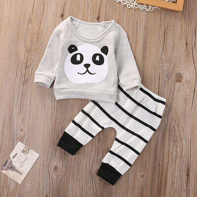 

Kids Newborn Baby Boys Girls T-shirt Pants Infant Clothes Outfits 2pcs Sets NEW