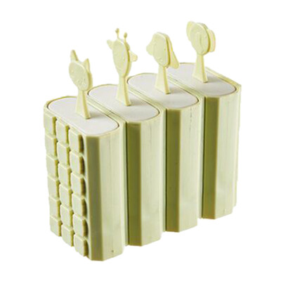 

Toponeto 4pcs Hot Selling Beautiful plastic Ice Cream Mold With Lid Popsicle Mold